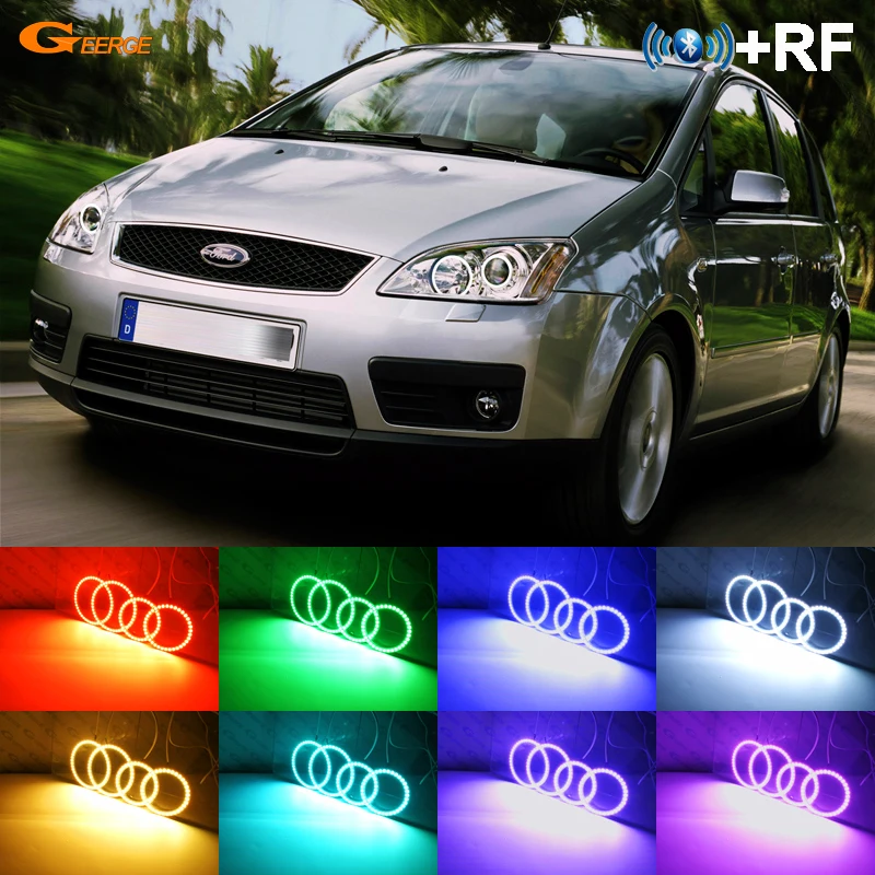 Для Ford Focus C Max 2003 2004 2005 2006 2007 2008 2009 2010 RF remote Bluetooth APP многоцветный ультра яркий RGB