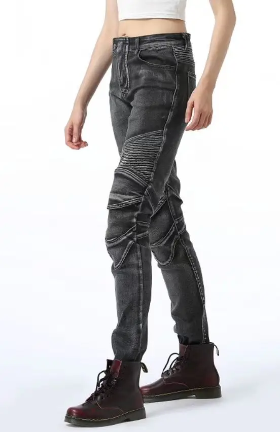 Женские винтажные джинсы для езды на мотоцикле, Pantalones Motocicleta Hombre, джинсы с перьями, стандартный выпуск, штаны для езды на машине, женские мотоциклетные штаны