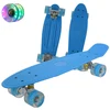 22 inch children's skateboard, mini long board, banana powder, flashing wheel, truck bearing