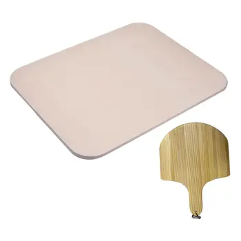 

Pizza Stone Board Cordierite Pizza Pan Ceramics Cooking Baking Stone With Spatula For Oven Barbecue