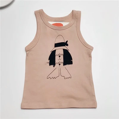 vest BC/брендовая модная детская хлопковая Футболка топы для мальчиков и девочек, футболка детская футболка одежда для малышей Летняя одежда - Цвет: vest