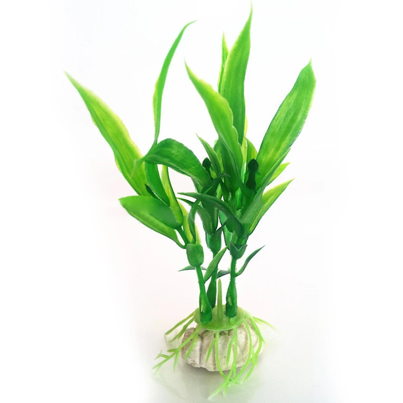 

Green Artificial Plastic Plant Grass Ornament Fish Tank Aquarium Decoration Hot