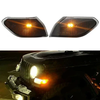 

For Jeep JL 2018 2019 1 Pair Side Marker Lights ABS Plastic 68302119AB