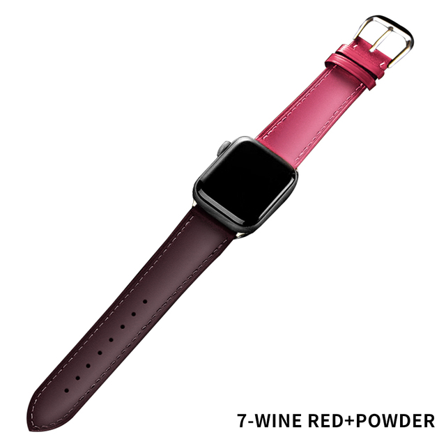 Leather Strap for Apple watch 76 se 44MM 40MM Business Band Watchband Bracelets Smart iWatch Series 543 42MM 38MM 45mm 41mm
