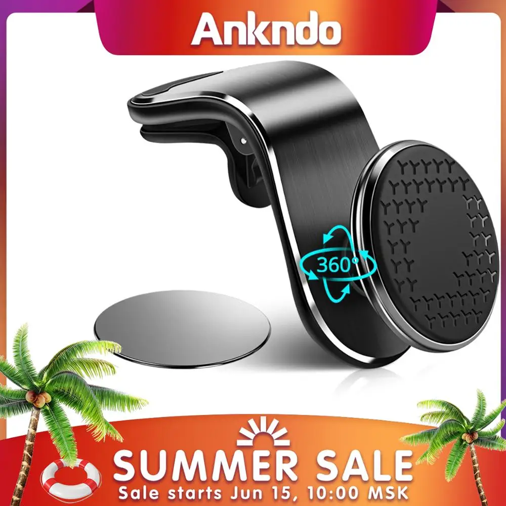 ANKNDO Magnetic Car Phone Holder Universal Car Phone Charger Holder Stand Air Outlet Mobile Phone Navigation Bracelet For Xiaomi|Phone Holders & Stands| - AliExpress
