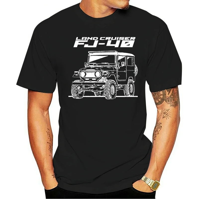 

Fj40 Land Cruiser T-Shirt Bj40 Off Road 2019 Spring Slim Fit Men Hipster O-Neck Popular Tops Make My Own T Shirt