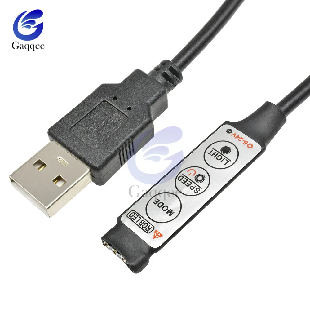Светодиодная лента USB светильник s 5 12 24 В RGB ИК RF пульт дистанционного управления в