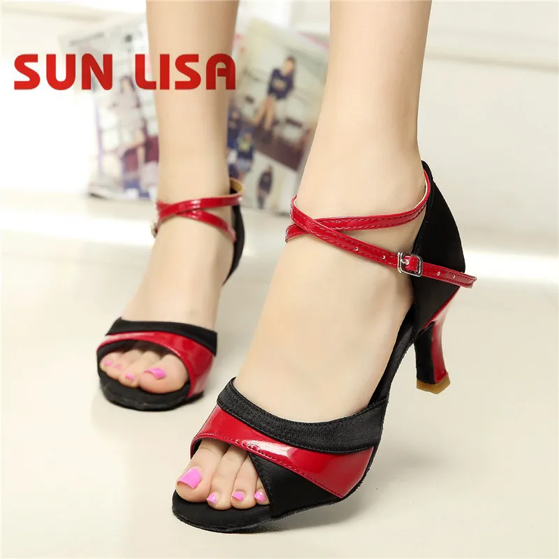 

SUN LISA Gorgeous Women's Lady's Dancing Shoes With High Heels Tango Ballroom Salsa Latin Dance Shoes 5cm and 7cm Heel