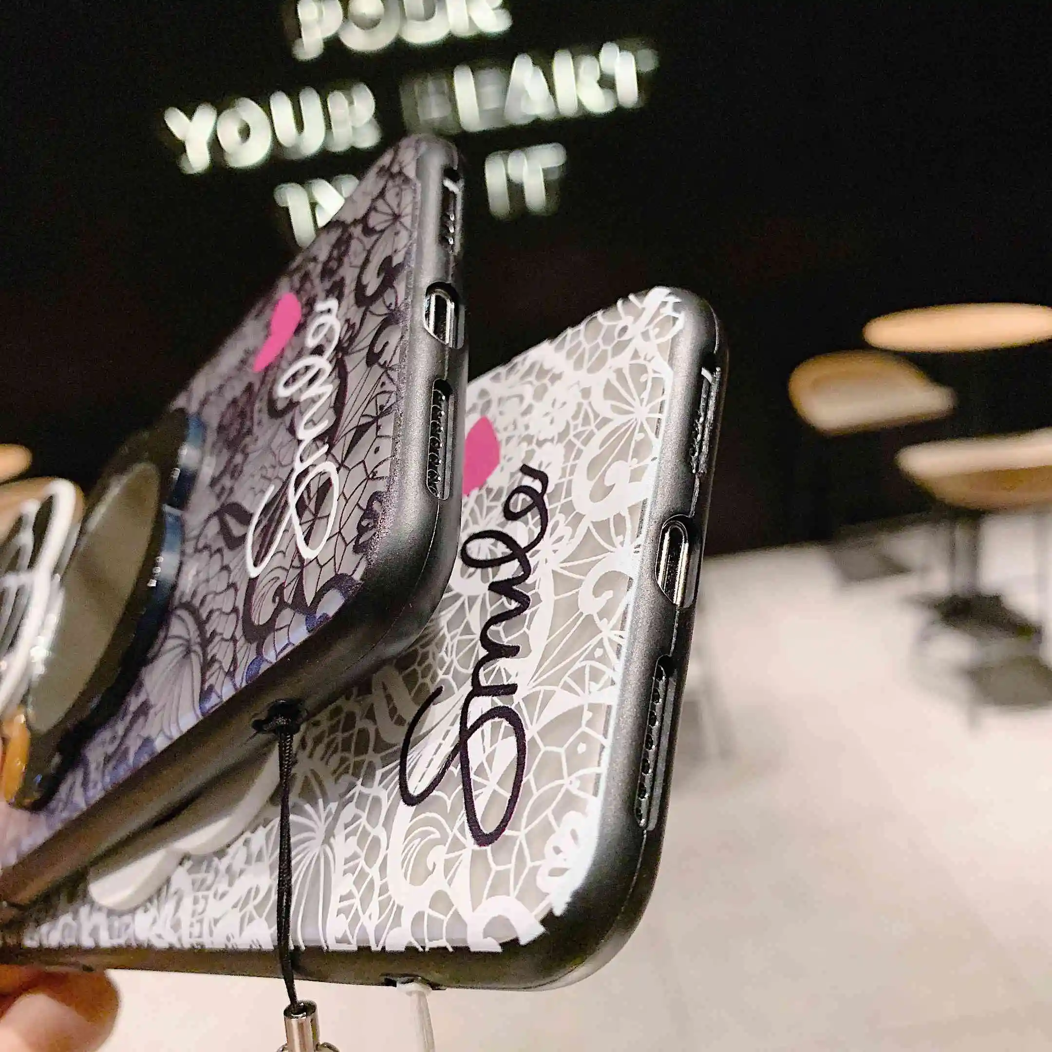 Чехлы для huawei P9 P8 Nova 2i 9i 2 mate 10 20 Lite GR3 Honor 9 8 Pro, зеркальный чехол с цветочным узором и кружевом