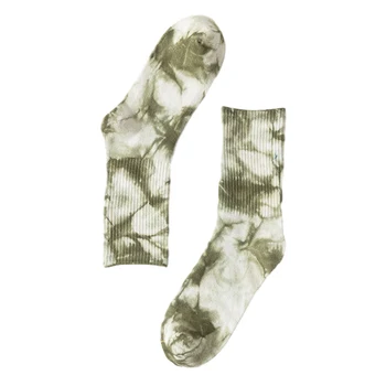 

Women Men Tie Dye Sports Students Warm Cool Tube Socks Hiphop Fashion Colorful Non Slip For Winter Street Style Gym