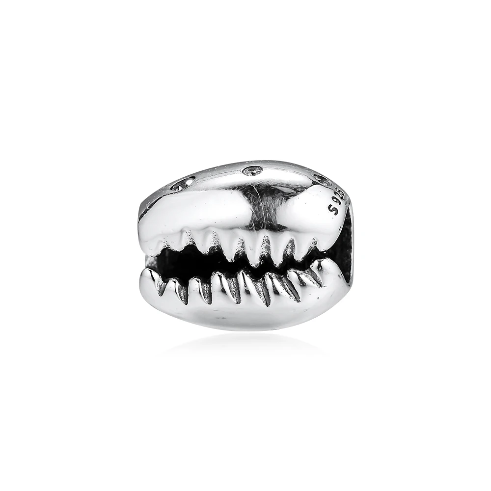 

2019 Summer Sparkling Coffee Bean Shell Charm 100% 925 Sterling Silver Original Europe Beads Fits Pandora Bracelet DIY Jewelry