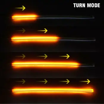 

Headlight Light Strips Light Turn Signal Accessories 12V Universal 2pcs