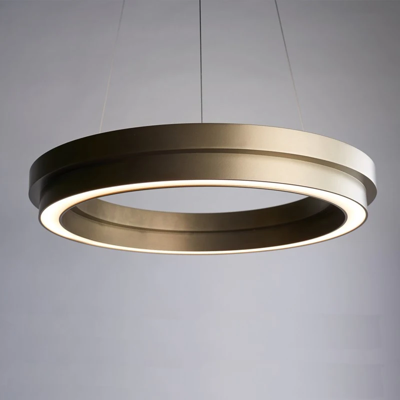 Minimalist chandelier circle lamp combination living room headlights creative Nordic style lighting restaurant light person | Лампы и