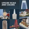 CubicFun 3D Metal Puzzles For Kids Adults LED San Francisco City Architecture Model, Golden Gate Bridge,555 California Street 3