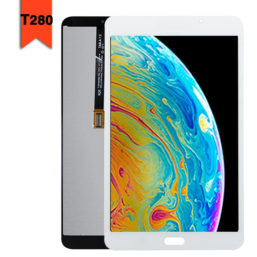 Новая T280 ЖК-сенсорная панель для samsung Galaxy Tab A 7,0 T280 T285 ЖК-дисплей сенсорный экран панель дигитайзер сенсор - Цвет: T280 Whith