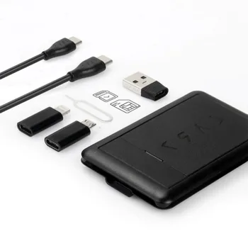

Safety Protection Multi-Function Urban Outdoor Survival Card Portable LED Light Card Reader Wireless Charger Data Cable Bag