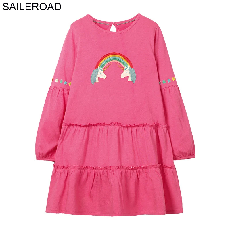 SAILEROAD Дети Paillettes Star Dress 2-7Years Девушка С Длинным Рукавом Бальные Платья для Детской Одежды Большие Девушки Блестки Платье - Цвет: 1187 same picture