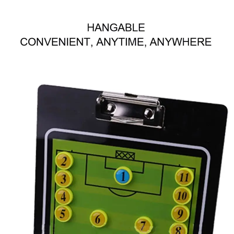 Football Coach Tactics Research Clipboard Magnetic Folder Coaching PVC Board