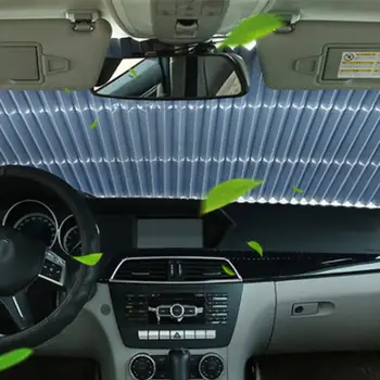 

Car Window Sunshade Retractable Foldable Windshield Sunshade Cover Shield Curtain Auto Sun Shade