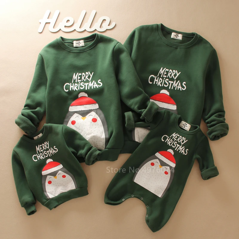 Родитель-ребенок в году год семья Рождество свитера рождественские пижамы Теплый Санта-Клаус лося девочка мальчик Взрослый Дети толстовка подарок - Цвет: Color3
