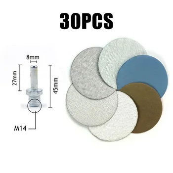 

30pcs 7 Inch 60 240 600 1000 5000 10000 Grit Wet/Dry Hook And Loop Sanding Discs Prevent Clogging Anti-static