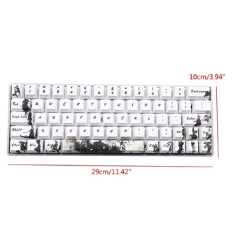 

Knight errant Keycap Ink Keycaps 5-Surfaces Dye Sub Mechanical Keyboard Keycap 7XED