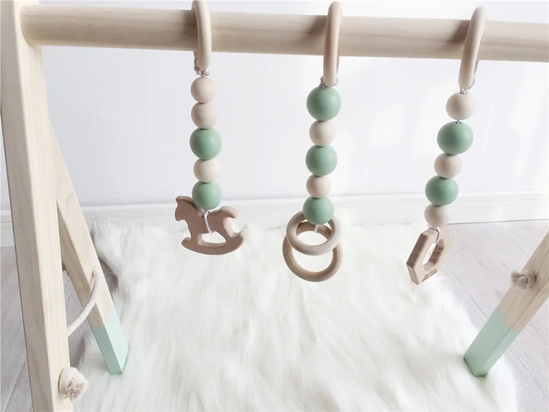 Скандинавские детские развивающие игры рамка с мобильниками для новорожденных украшение в детскую комнату деревянные Ранние развивающие игрушки Фотография реквизит