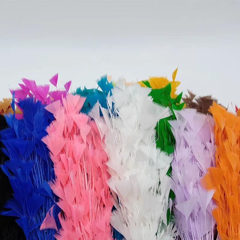 1 Bouquet Turkey Feather FlowerDIY Home Party Headdress Decoration Wedding Plunes for Crafts 25-30 CM/10-12 Inches
