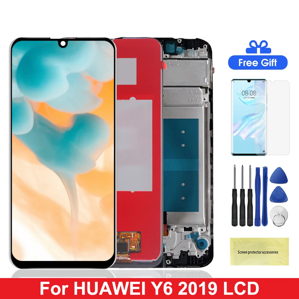 Y6 премьер 2019 ЖК дисплей для Huawei с сенсорным экраном Pro MRD LX1f LX1 LX2 LX3 L21 L22|Экраны