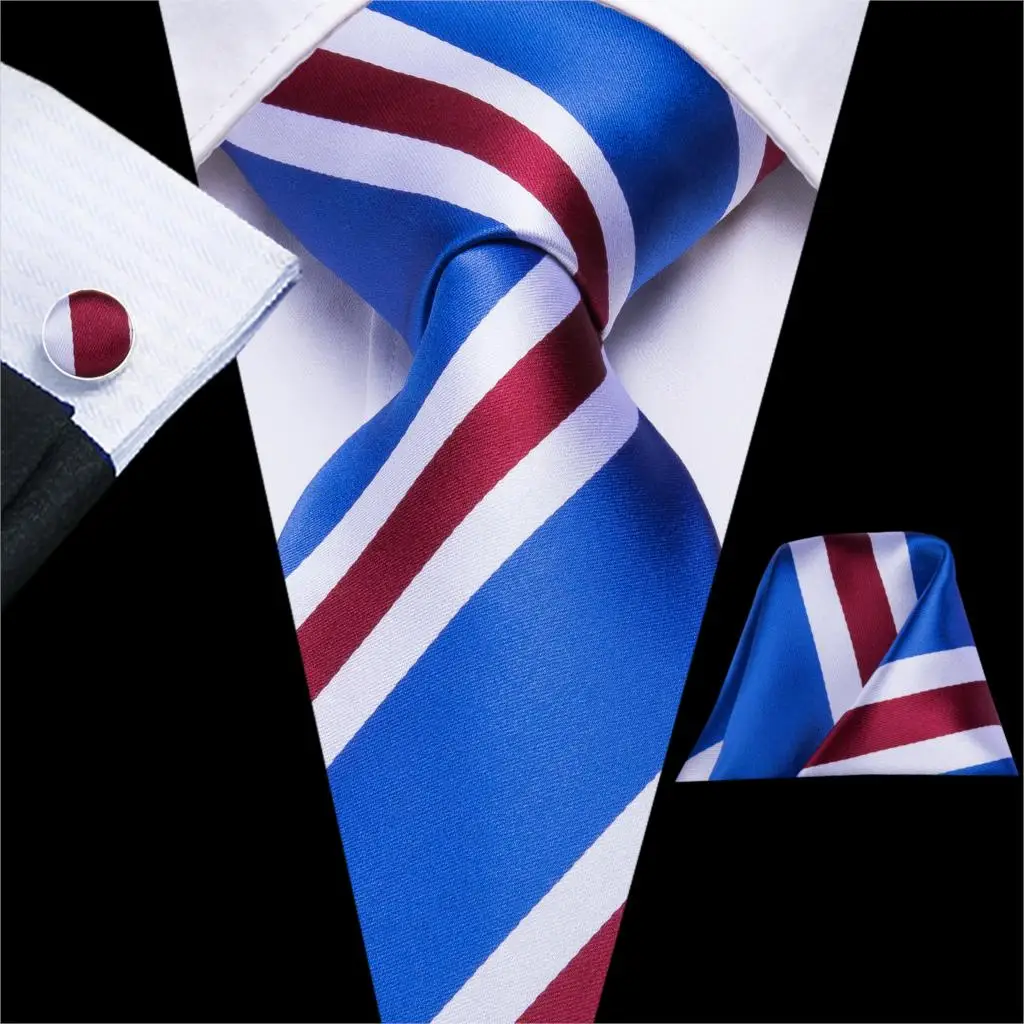 Hi-Tie, рождественские галстуки для мужчин, запонки, набор, принт с животными, шелк, подарки для мужчин, жаккардовые галстуки, вечерние галстуки, большой мужской галстук