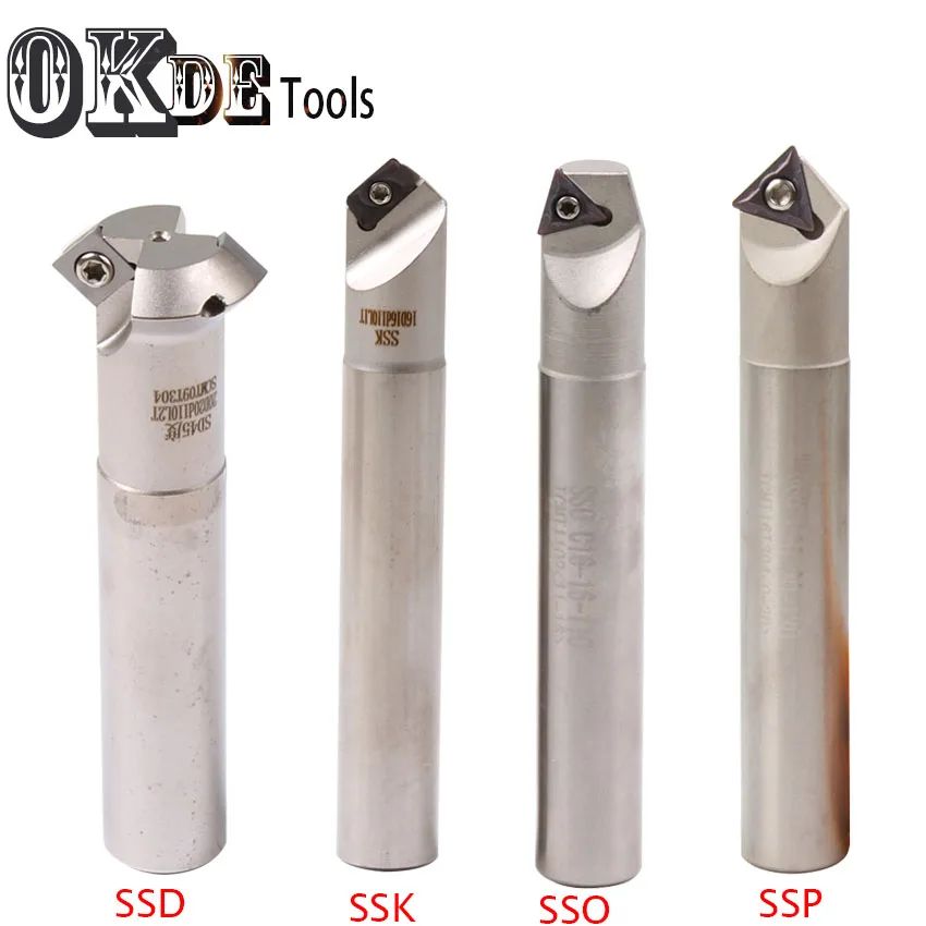 SSP SSO SSD 45 Degree Insertable Face Mill for TCMT16T308 Chamfer Cutter CNC machine tool knife milling cutter arbor used | Инструменты