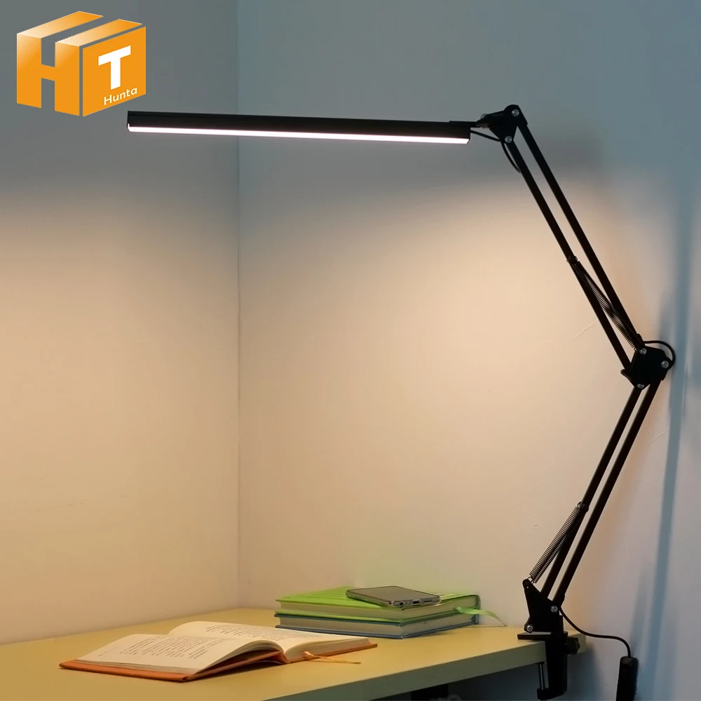 LED Table Lamp Foldable USB Powered 3 Dimming Desk Lamp Eye Protection Reading Light Student Working Study Desk Light Flexible