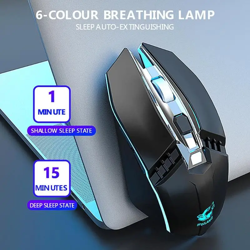 X5 2,4 GHZ беспроводная мышь 2400 dpi 6 кнопок светодиодный светильник оптическая игровая мышь геймер PC перезаряжаемая Bluetooth игровая мышь для ноутбука игровые мышки