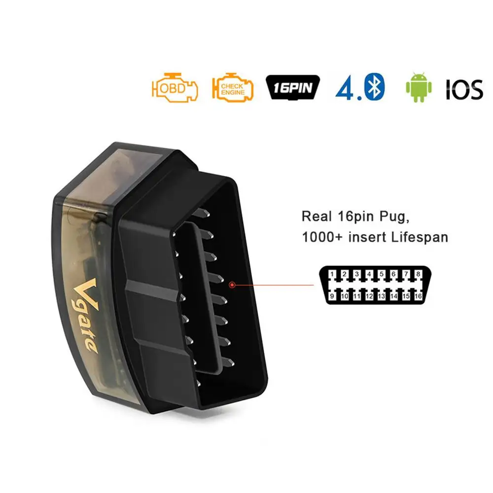 ￡14.66 Vgate Icar Pro Bluetooth 40 Wifi Obd2 Scanner Elm327 Diagnostic