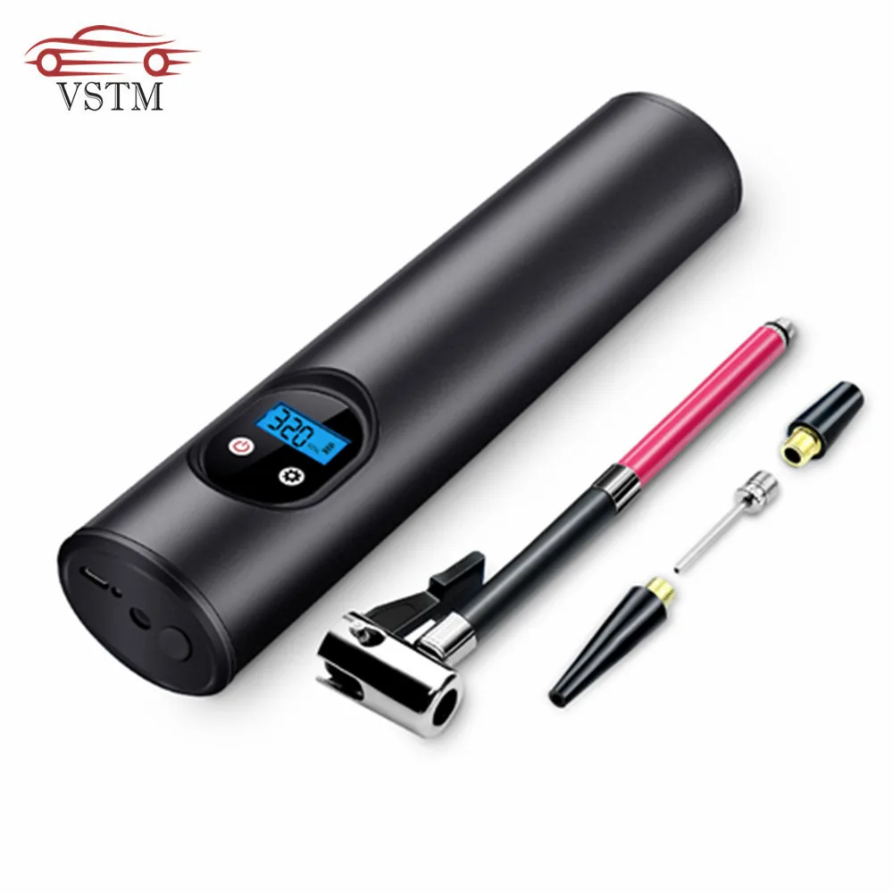 

USB interface portable air compressor Inflatable pump 12V 150PSI LCD display for car bicycles Tires Balls Swimming Rings