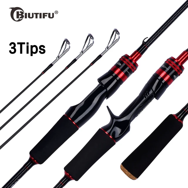 Biutifu Lure Casting Spinning Fishing Rod 1.68/1.8/2.1m 30t Carbon 2  Sections Bait 4-35g L/m/mh Baitcasting Surf Fast Pole - Fishing Rods -  AliExpress