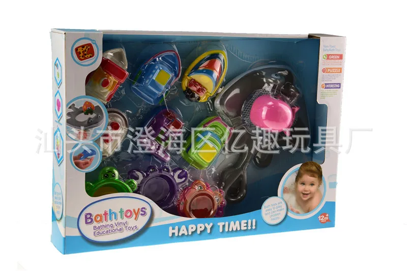 Младенцы играть с водой Ванна игрушка корабль моделирование виниловая игрушка Yq851886
