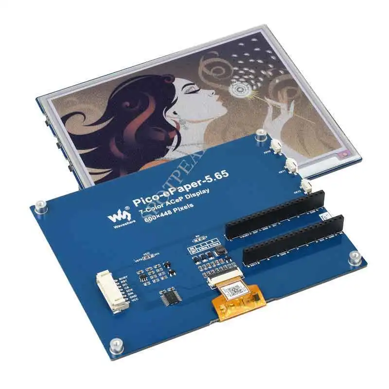 Tela de E-ink Raspberry pi Pico de 600 Polegadas E-papel 5.65 Polegadas Tela de Tinta Eletrônica Colorida 448 x - Imagem 4