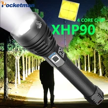 Яркий светодиодный фонарь Xlamp XHP70.2 XHP90, супер мощный фонарь, USB XHP50, фонарь с зумом, 18650, 26650, перезаряжаемый аккумулятор