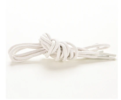 White 1 пара; 8 цветов; шнурки; круглые Вощеные Ботинки martin; шнурки для кожаной обуви - Цвет: White