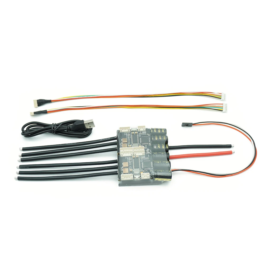 Двойной FSESC4.20 100A ESC w/BEC анодированный алюминиевый радиатор для электрического скейтборда радиоуправляемого автомобиля дрона E-bike E-scooter Robot