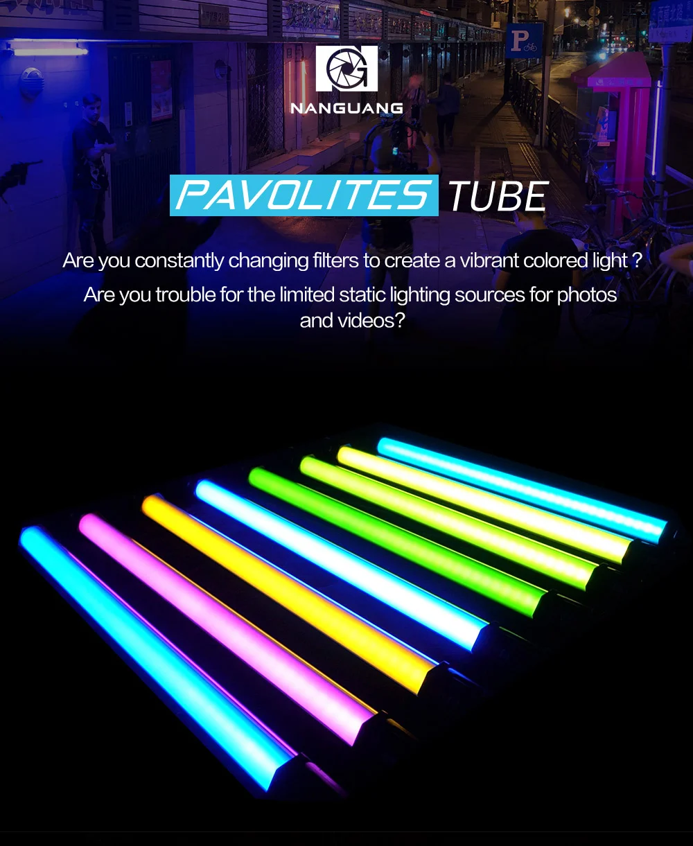 NanGuang светодиодный светильник RGB цвет 2700 K-6500 K светильник для фотосъемки ручной светильник для фото видео кино Vlog