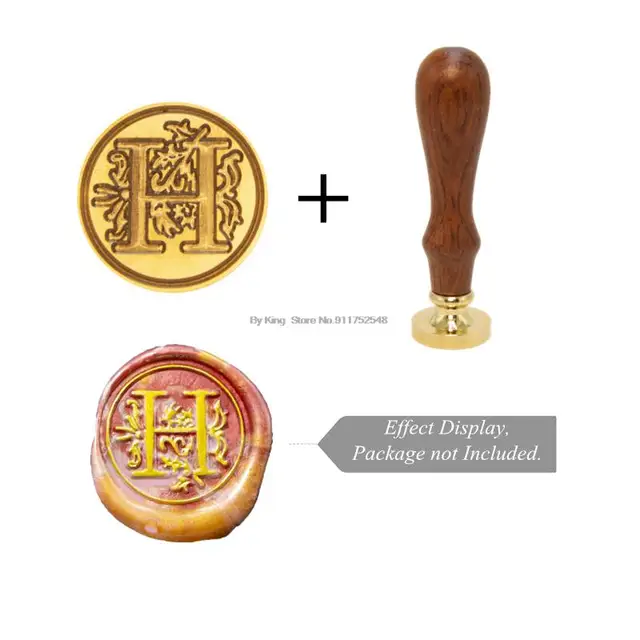 Retro Wax Stamp 26 Letter A-z Alphabet Initial Sealing Wax Seal Stamp Ancient Seal Post Decorative Clear Stamps Hobby Tools Sets Style 8