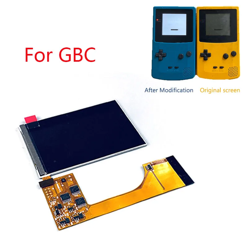  IPS High Light Backlight LCD Screen for Nintend GBC Game Console IPS Modification Screen Kit for GB