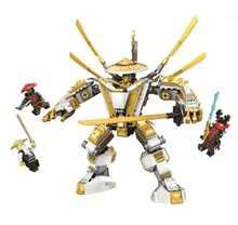 2021 novo 517 pçs dourado mech titan robô modelo conjunto blocos de construção 71702 vai crianças brinquedo tijolos presente aniversário