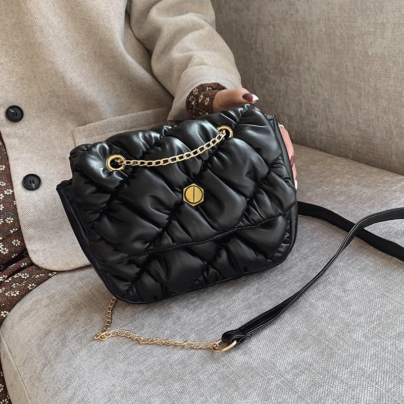Маленькие стеганые сумки через плечо из искусственной кожи для женщин 2020 модная