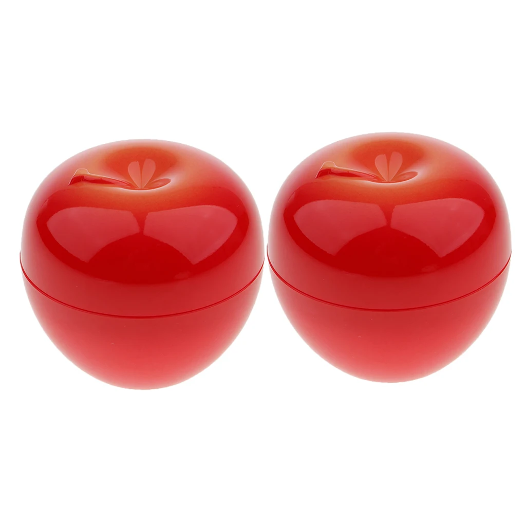 4pcs Cute Cosmetics Container Apple & Strawberry Cosmetic Jar Pot Eyeshadow Face Cream Storage Container