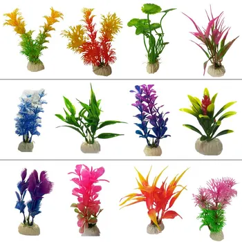 

1pcs Artificial Fish Tank Decorations Aquarium Artificial Plastic Plants Decor Aquarium Landscape