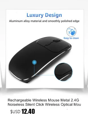 Мини-портативная ультратонкая Бесшумная мышь 2,4G Беспроводная фотоэлектрическая мышь с usb-приемником для ноутбука, совместимая с Xh