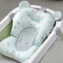 Портативная Детская ванна для душа, коврик для ванной, нескользящий коврик для сиденья для ванной, безопасная подушка для ванной, мягкая складная подушка